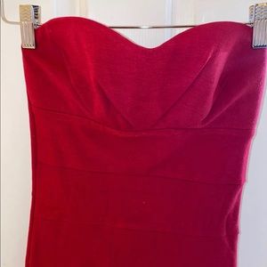 Red mini body on dress small